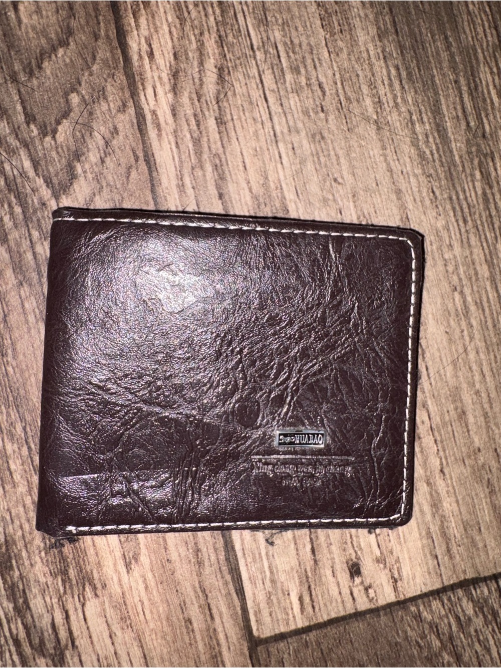 Brown Men’s Leather Bi-Fold Wallet - Unbranded